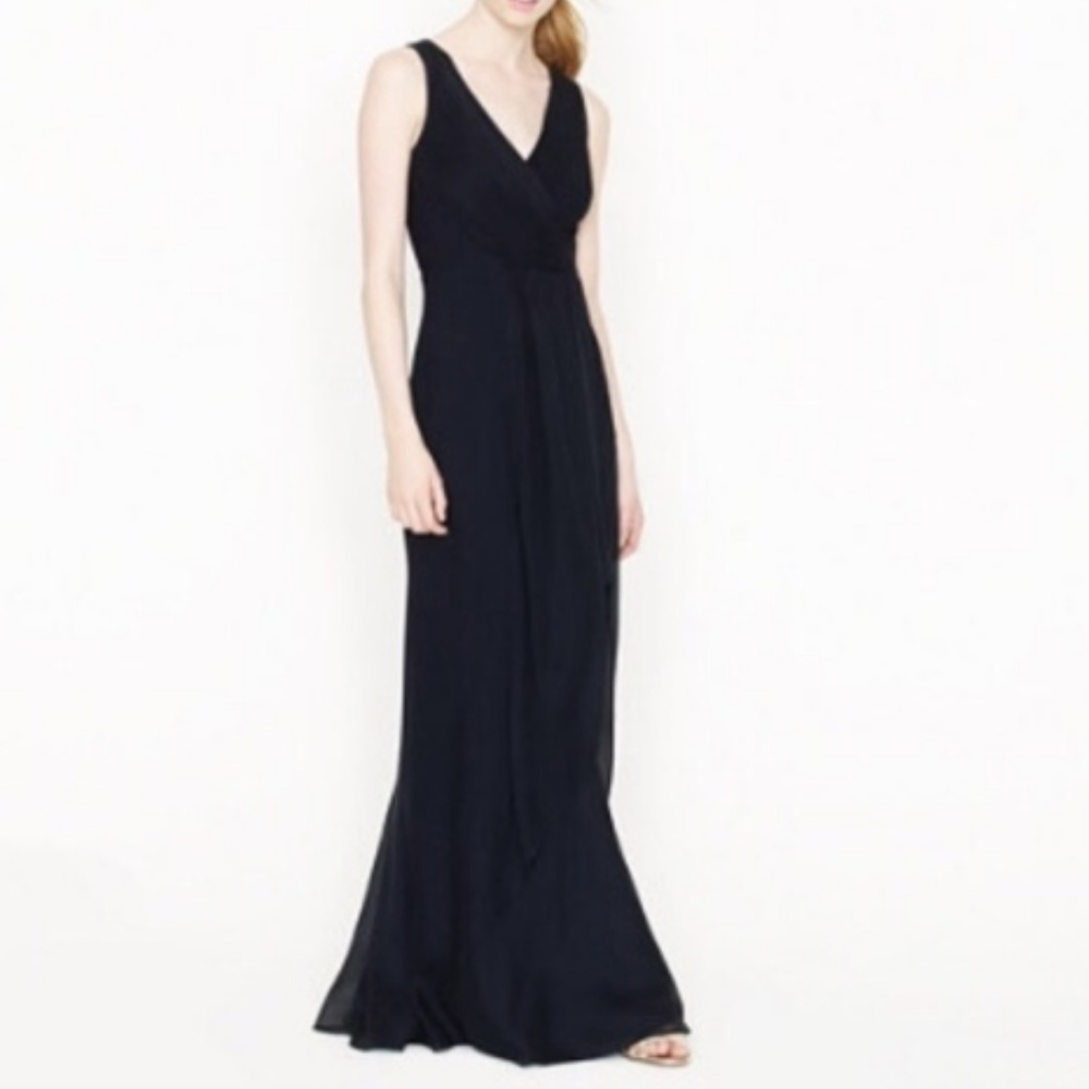 ✨J. Crew✨ Sophia gown in silk chiffon